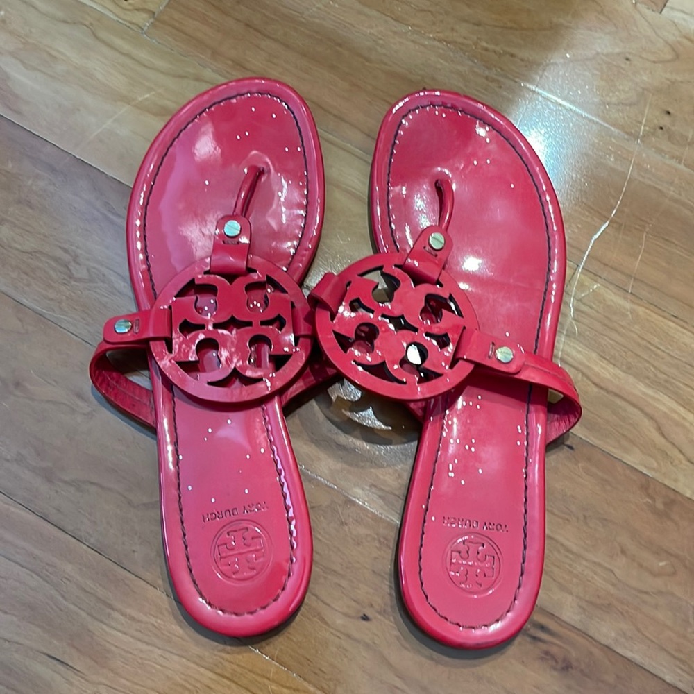 Pink Tory Burch Flip Flops